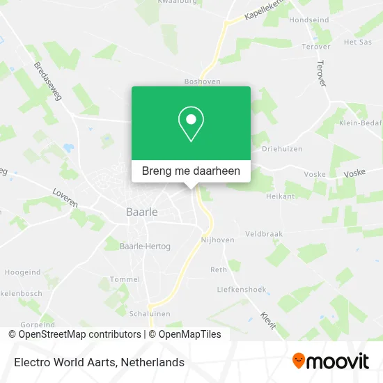 Electro World Aarts kaart