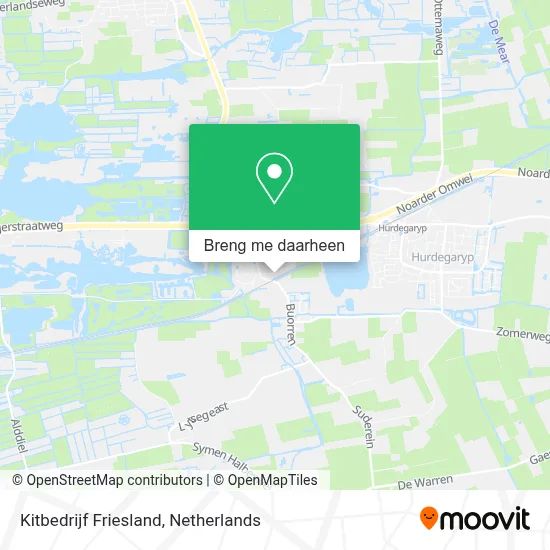 Kitbedrijf Friesland kaart
