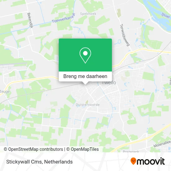 Stickywall Cms kaart