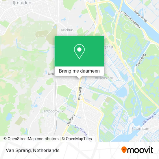 Van Sprang kaart