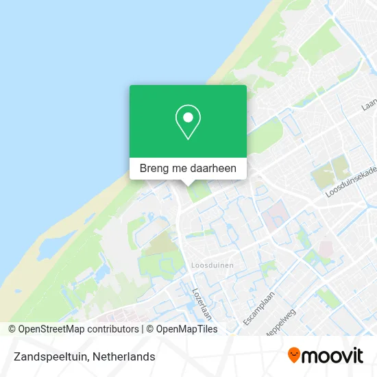 Zandspeeltuin kaart