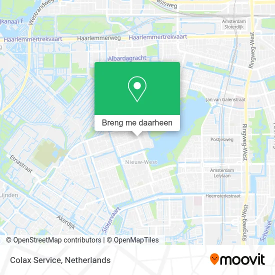 Colax Service kaart