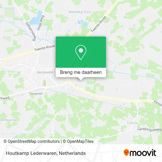 Houtkamp Lederwaren kaart