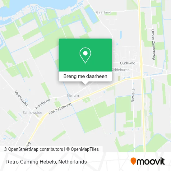 Retro Gaming Hebels kaart