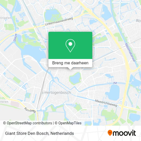 Giant Store Den Bosch kaart