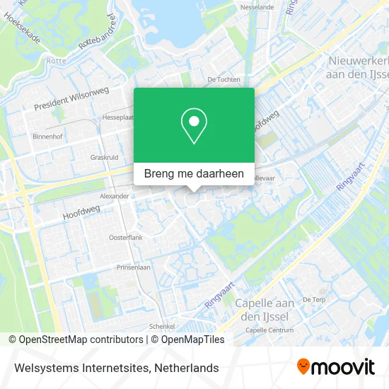 Welsystems Internetsites kaart