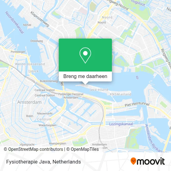 Fysiotherapie Java kaart