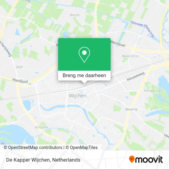 De Kapper Wijchen kaart