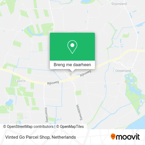 Vinted Go Parcel Shop kaart