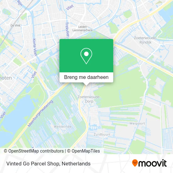 Vinted Go Parcel Shop kaart