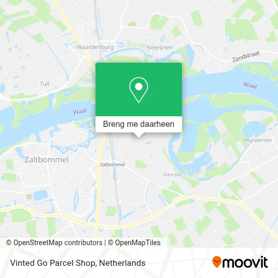 Vinted Go Parcel Shop kaart