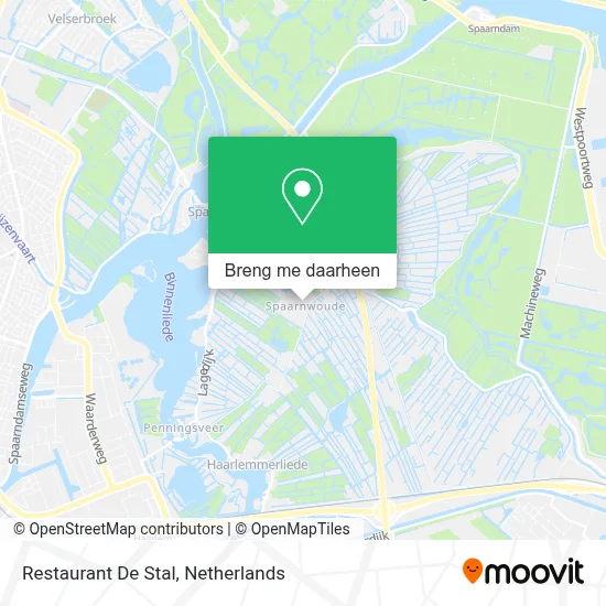 Restaurant De Stal kaart