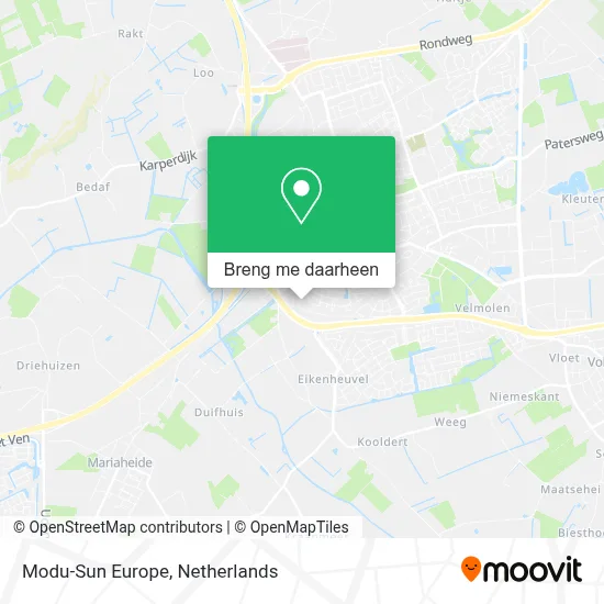 Modu-Sun Europe kaart