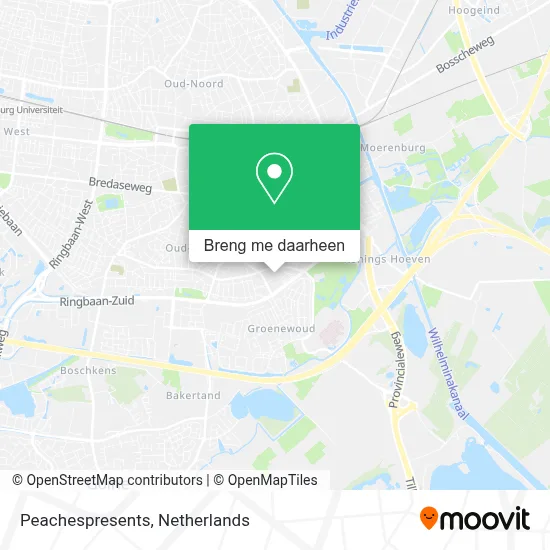 Peachespresents kaart