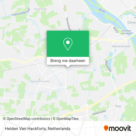 Helden Van Hackforts kaart