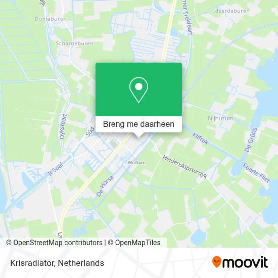 Krisradiator kaart