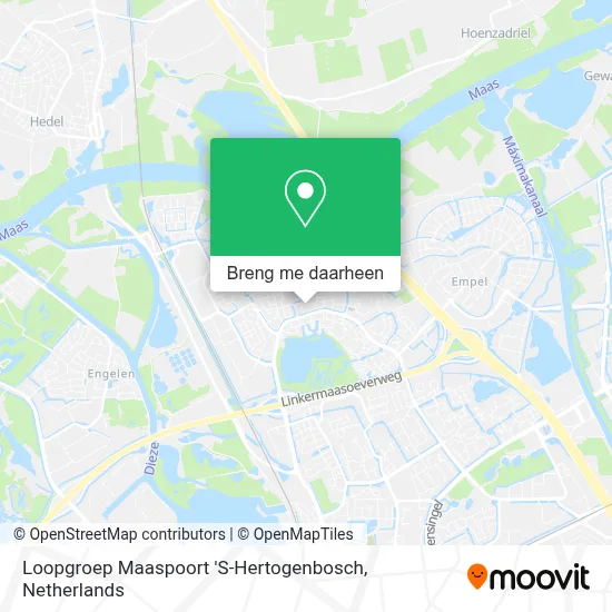 Loopgroep Maaspoort 'S-Hertogenbosch kaart
