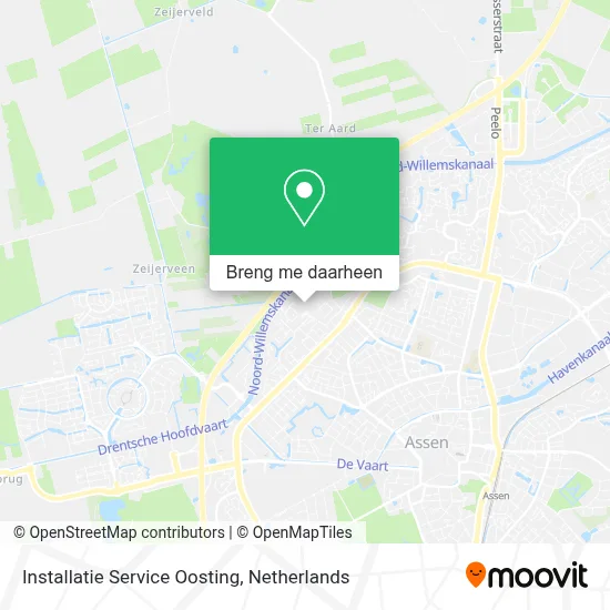 Installatie Service Oosting kaart