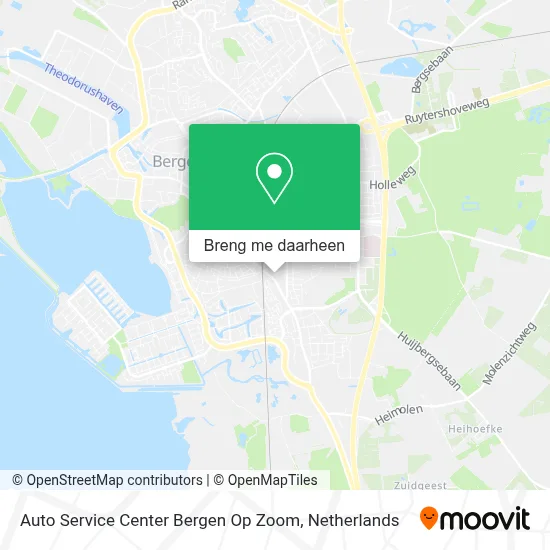 Auto Service Center Bergen Op Zoom kaart