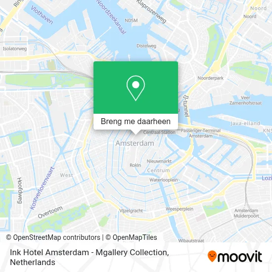 Ink Hotel Amsterdam - Mgallery Collection kaart
