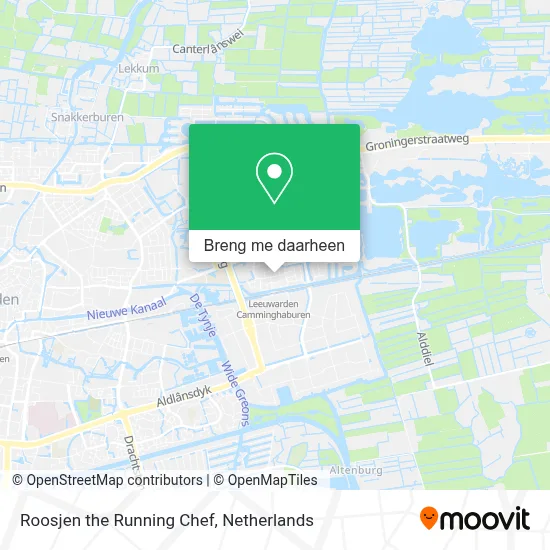 Roosjen the Running Chef kaart