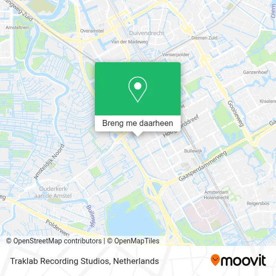 Traklab Recording Studios kaart