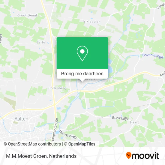 M.M.Moest Groen kaart