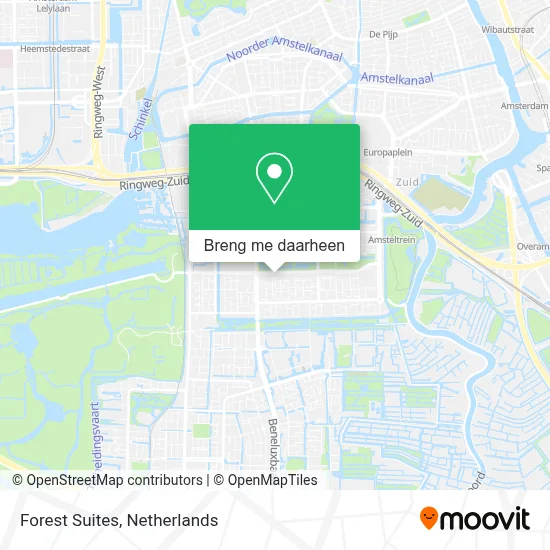 Forest Suites kaart