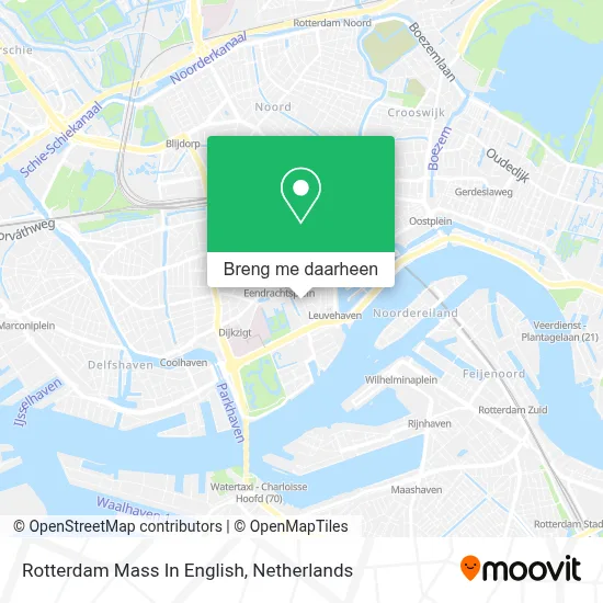 Rotterdam Mass In English kaart