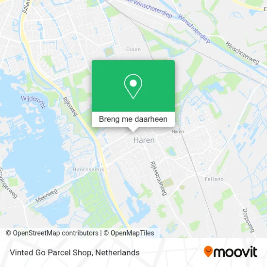 Vinted Go Parcel Shop kaart