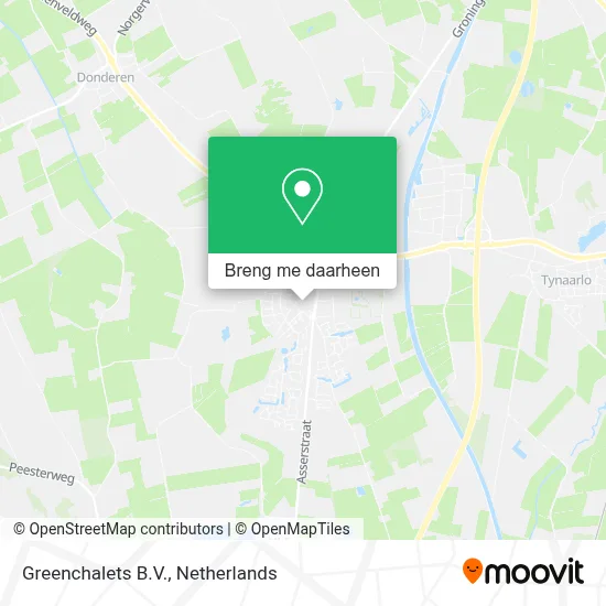 Greenchalets B.V. kaart