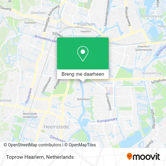 Toprow Haarlem kaart