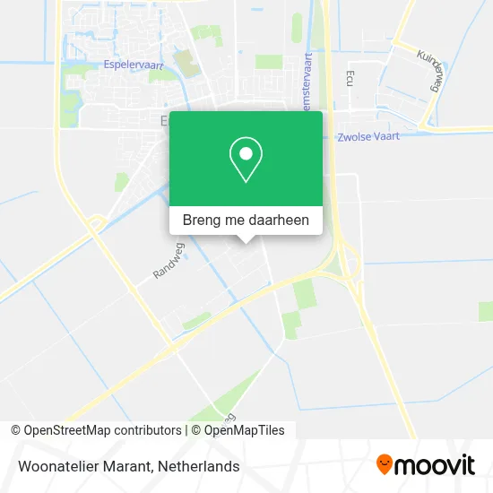 Woonatelier Marant kaart