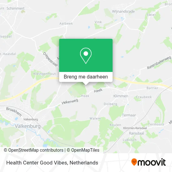 Health Center Good Vibes kaart