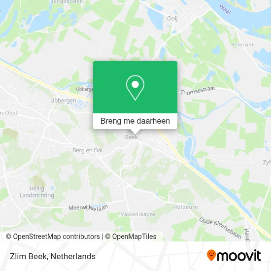 Zlim Beek kaart