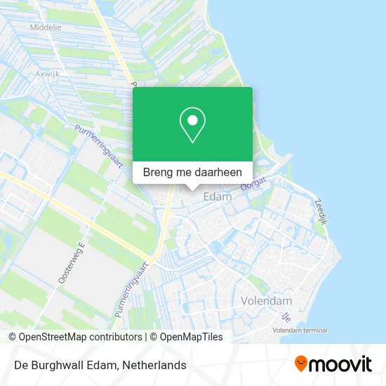 De Burghwall Edam kaart