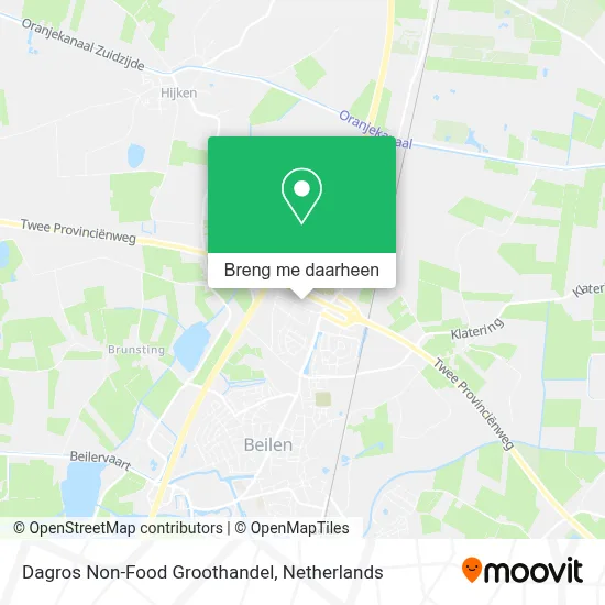 Dagros Non-Food Groothandel kaart