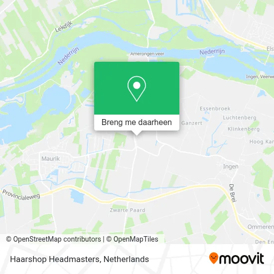 Haarshop Headmasters kaart