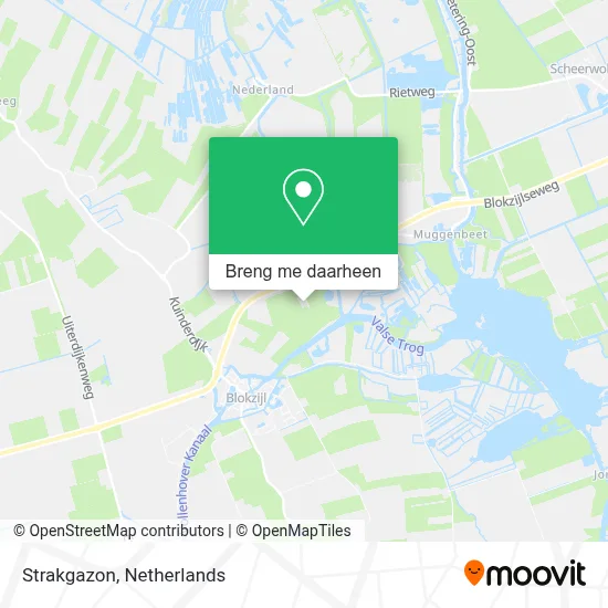 Strakgazon kaart