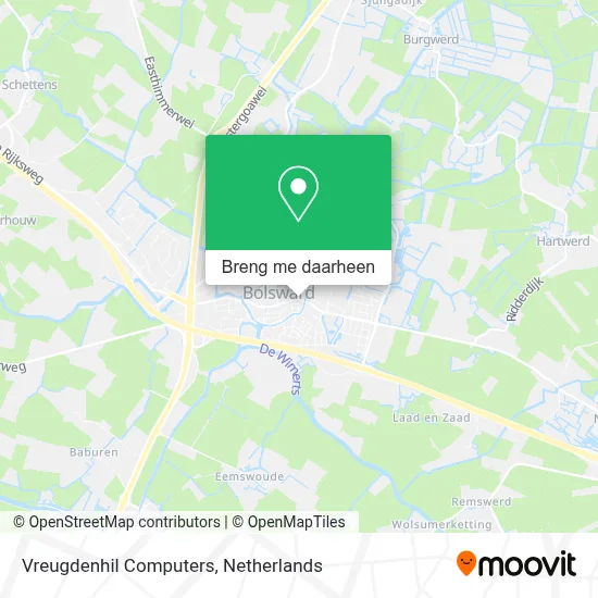 Vreugdenhil Computers kaart