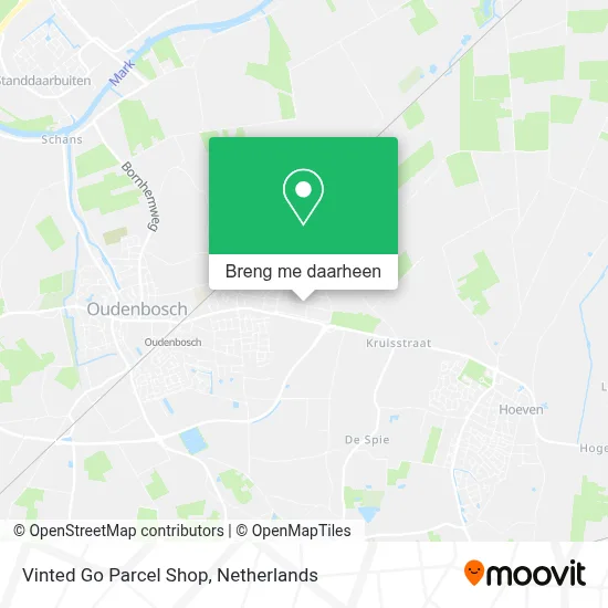 Vinted Go Parcel Shop kaart
