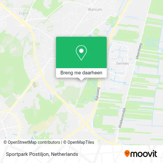 Sportpark Postiljon kaart