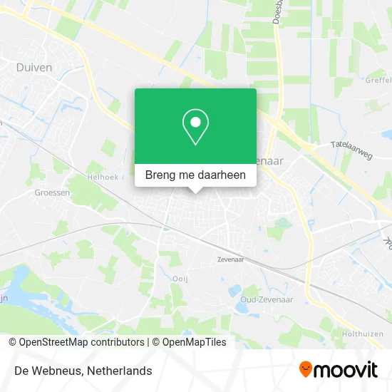 De Webneus kaart