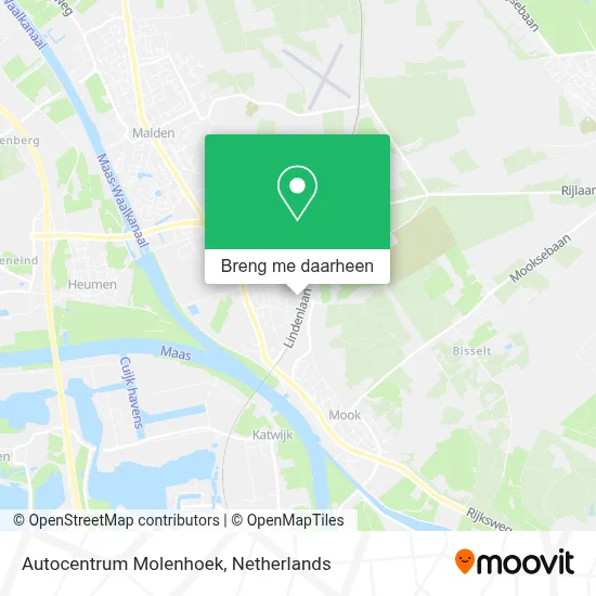 Autocentrum Molenhoek kaart