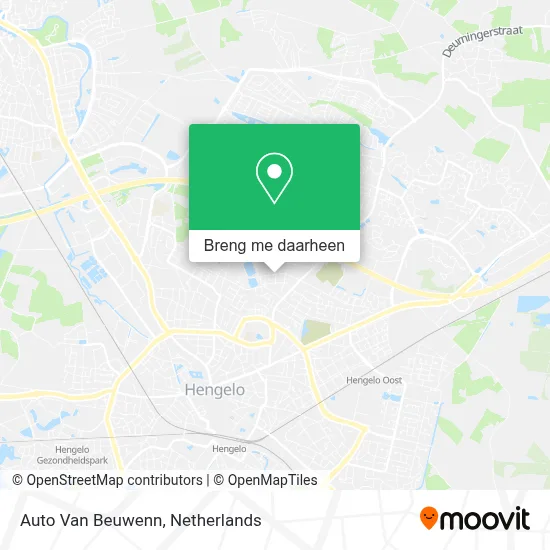 Auto Van Beuwenn kaart
