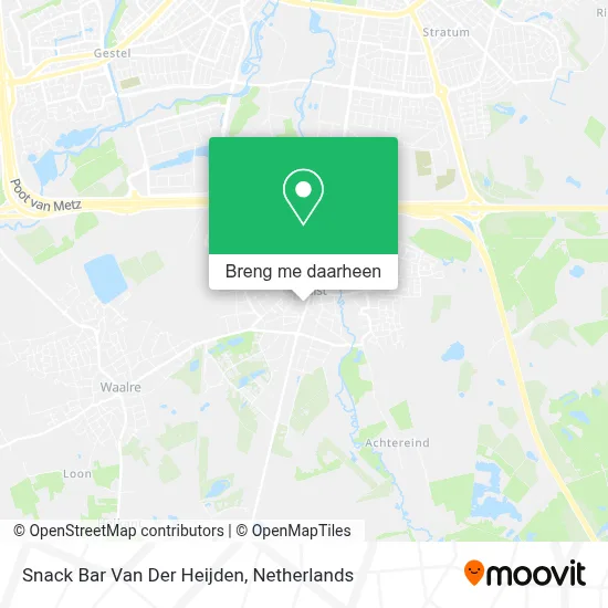 Snack Bar Van Der Heijden kaart