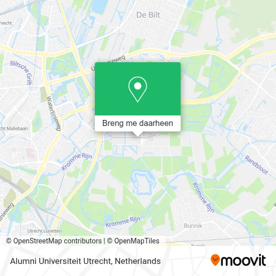 Alumni Universiteit Utrecht kaart