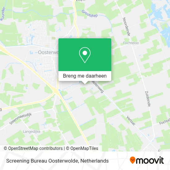 Screening Bureau Oosterwolde kaart