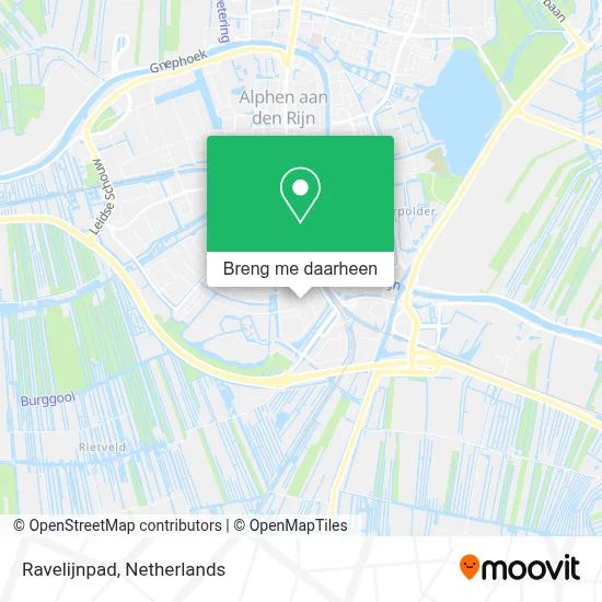 Ravelijnpad kaart