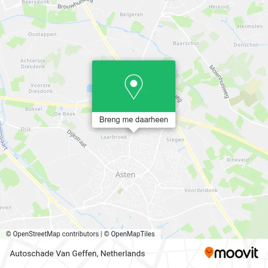 Autoschade Van Geffen kaart